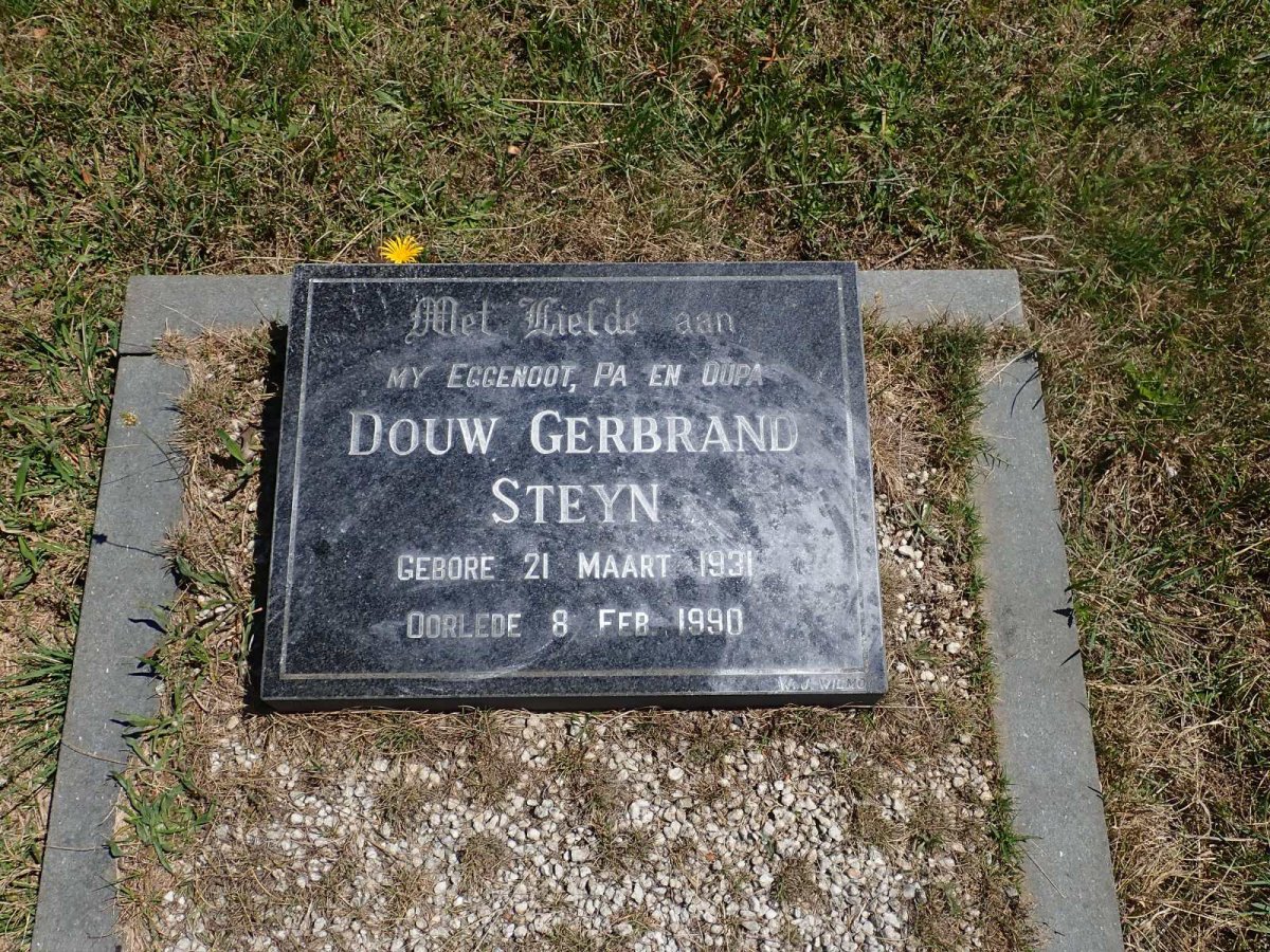 STEYN Douw Gerbrand 1931-1990