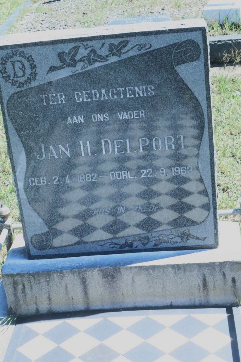 DELPORT Jan H. 1882-1963