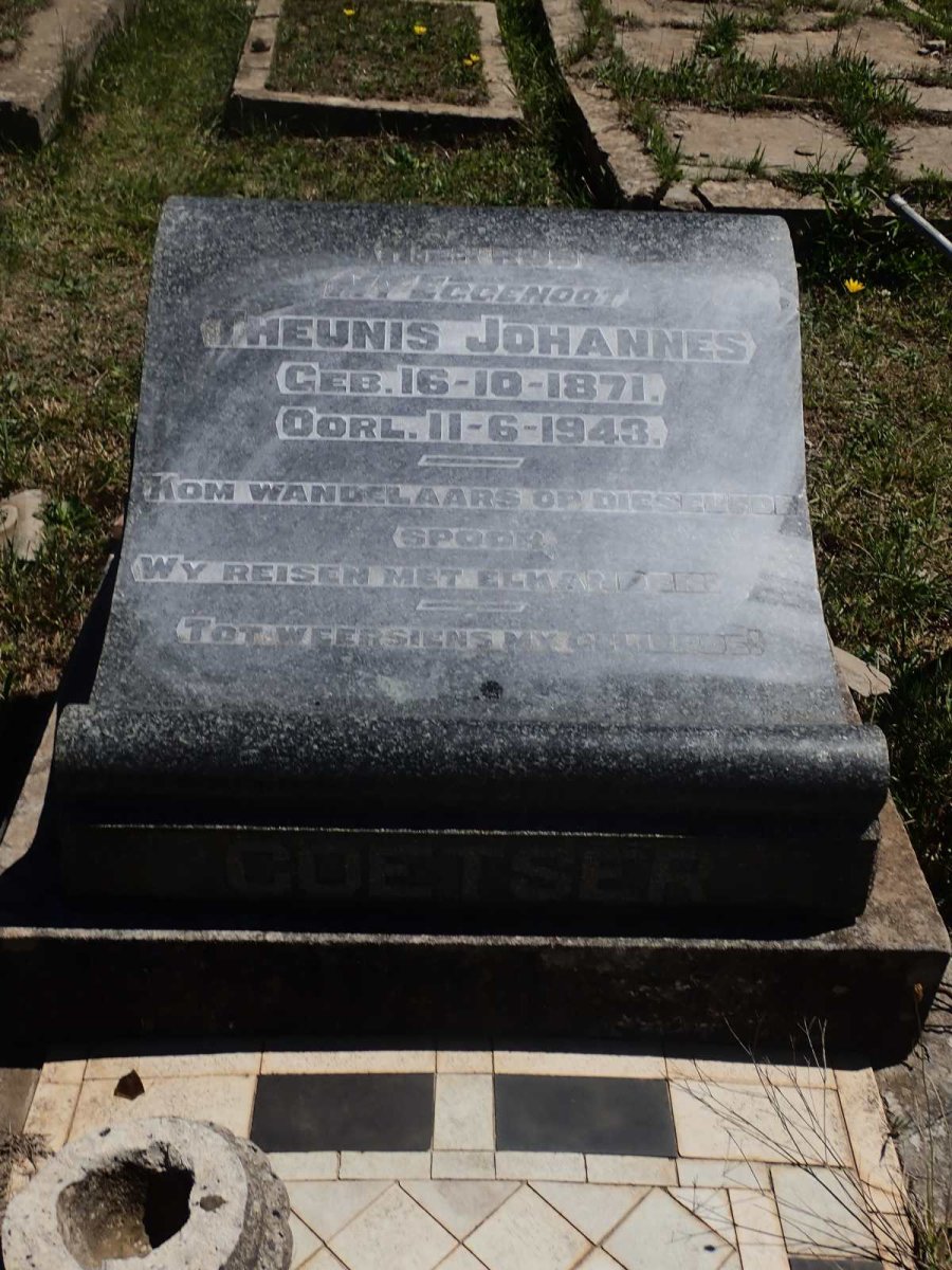 COETSER Theunis Johannes 1871-1943