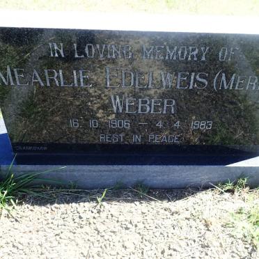 WEBER Mearlie Edelweis 1906-1983