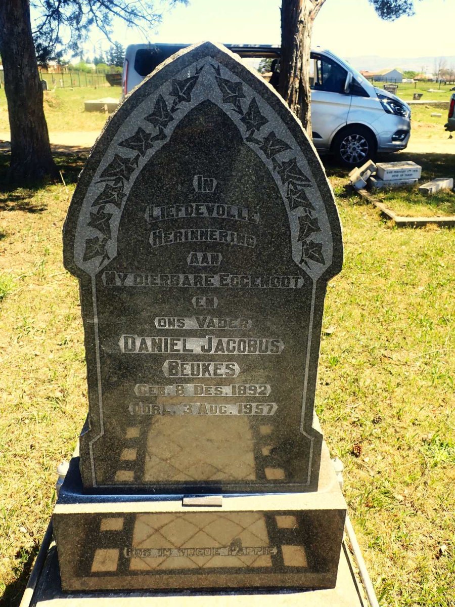 BEUKES Daniel Jacobus 1892-1957