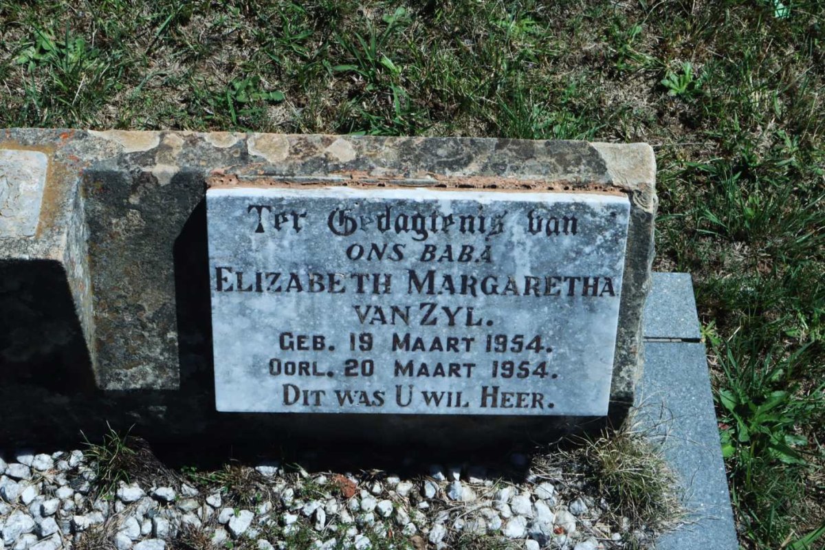 ZYL Elizabeth Margaretha, van 1954-1954
