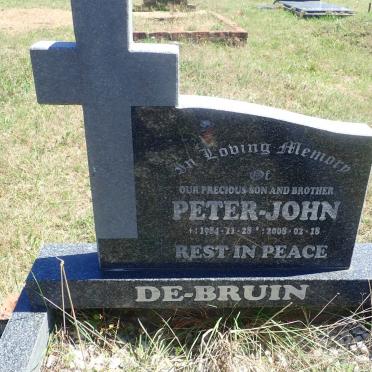 BRUIN Peter John, de 1984-2008