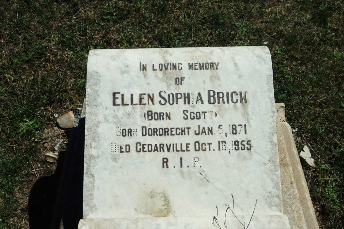 BRICK William Edmund 1859-1940 &amp; Ellen Sophia SCOTT 1871-1955