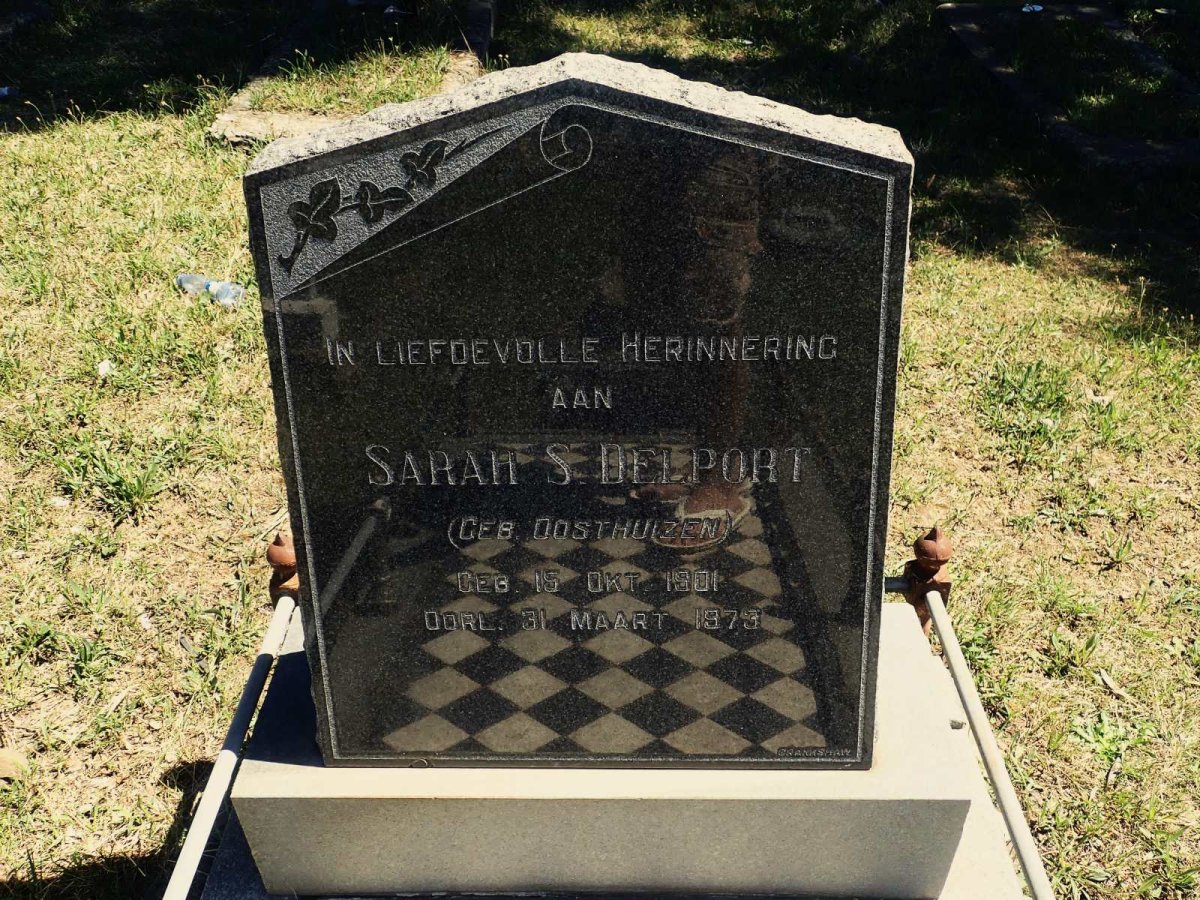 DELPORT Andries H.J. 1896-1959 &amp; Sarah S. OOSTHUIZEN 1901-1979