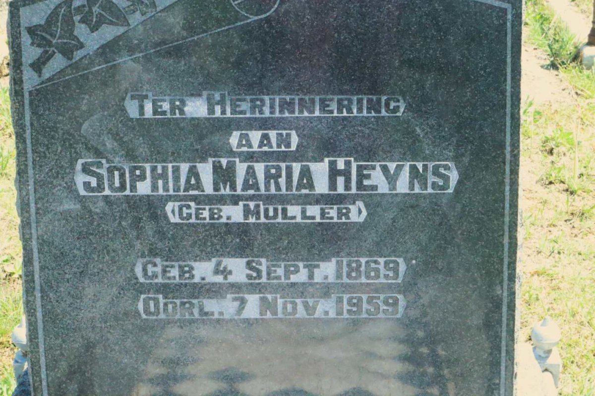 HEYNS Matthys Hendrik 1864-1937 &amp; Sophia Maria MULLER 1869-1959