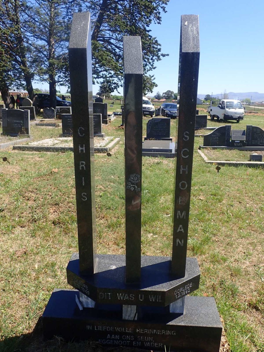 SCHOEMAN Chris 1949-1993
