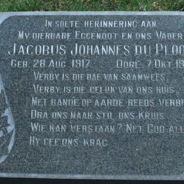 PLOOY Jacobus Johannes, du 1917-1952