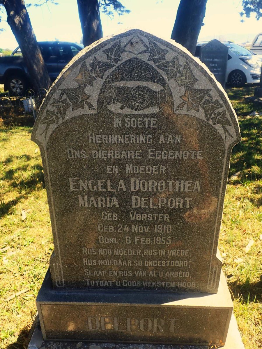 DELPORT Engela Dorothea Maria nee VORSTER 1910-1955