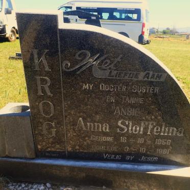 KROG Anna Stoffelina 1958-1991