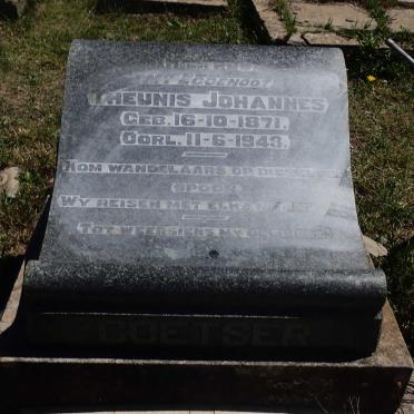 COETSER Theunis Johannes 1871-1943