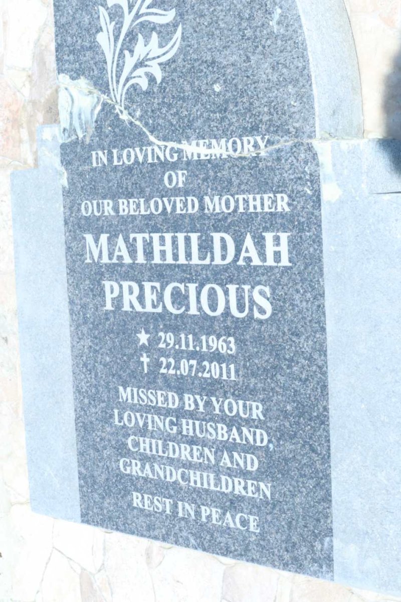 ? Mathildah Precious 1963-2011