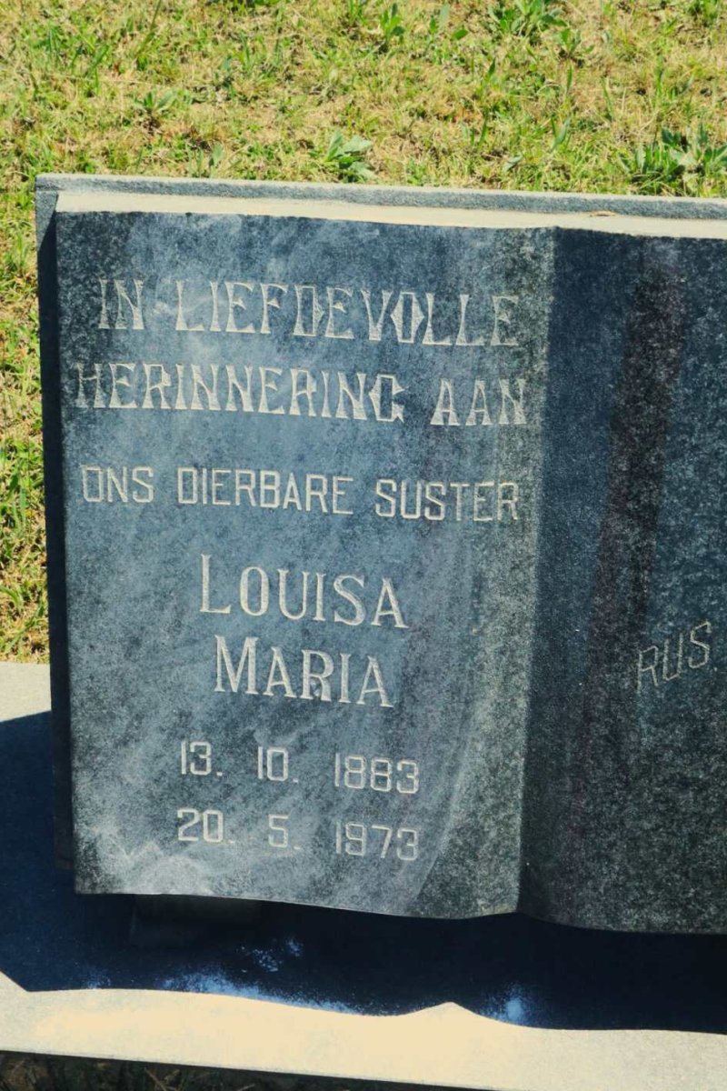 HEERDEN Louisa Maria, van 1883-1973