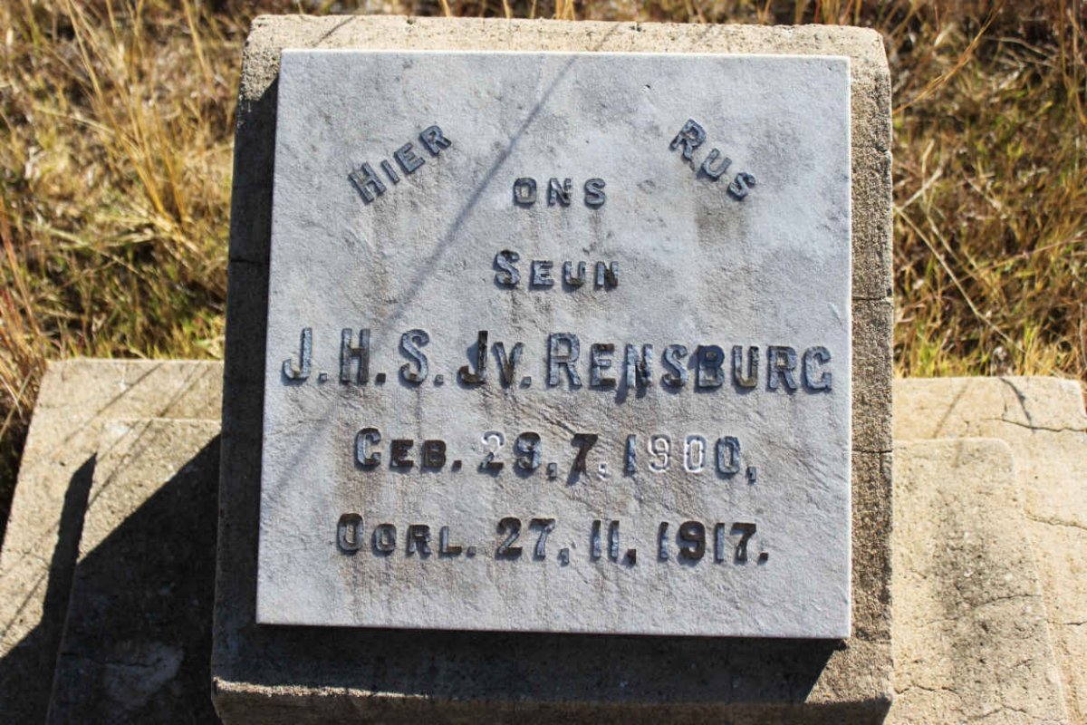 RENSBURG J.H.S., J.v. 1900-1917