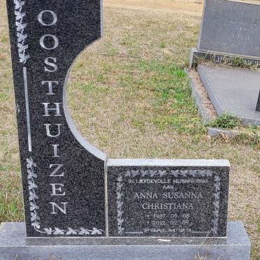 OOSTHUIZEN Anna Susanna Christina 1937-2012