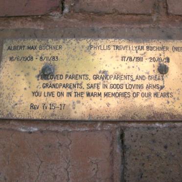 BÜCHNER Albert Max 1908-1983 &amp; Phyllis Trevellyan COAK 1911-1991