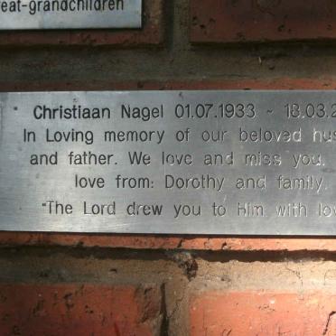 NAGEL Christiaan 1933-2002