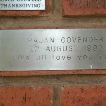 GOVENDER Rajan -1992