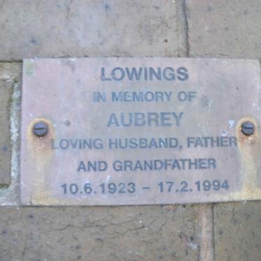 LOWINGS Aubrey 1923-1994