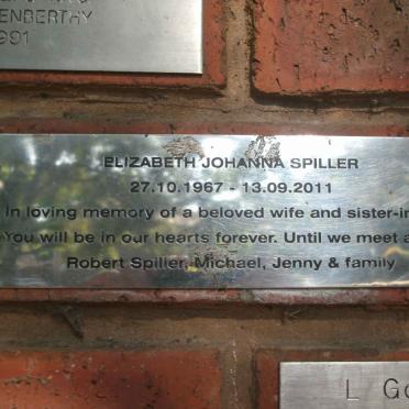 SPILLER Elizabeth Johanna 1967-2011