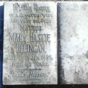 BREINGAN Mary Hastie -1935