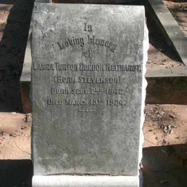 NEITHARDT Laura Turton Gordon nee STEVENSON 1842-1924