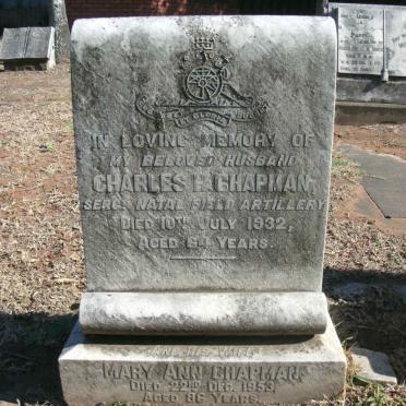 CHAPMAN Charles H. -1932 &amp; Mary Ann -1953