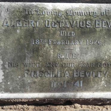 BEWLEY Albert Octavius -1926 &amp; Priscilla -1941