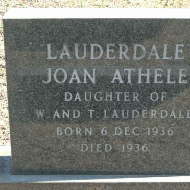 LAUDERDALE Joan Athele 1936-1936