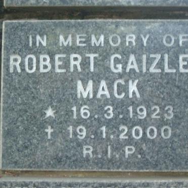 MACK Robert Gaizley 1923-2000
