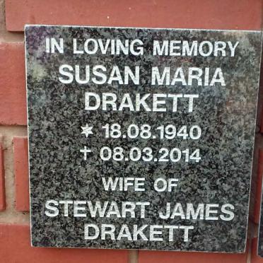 DRAKETT Susan Maria 1940-2014