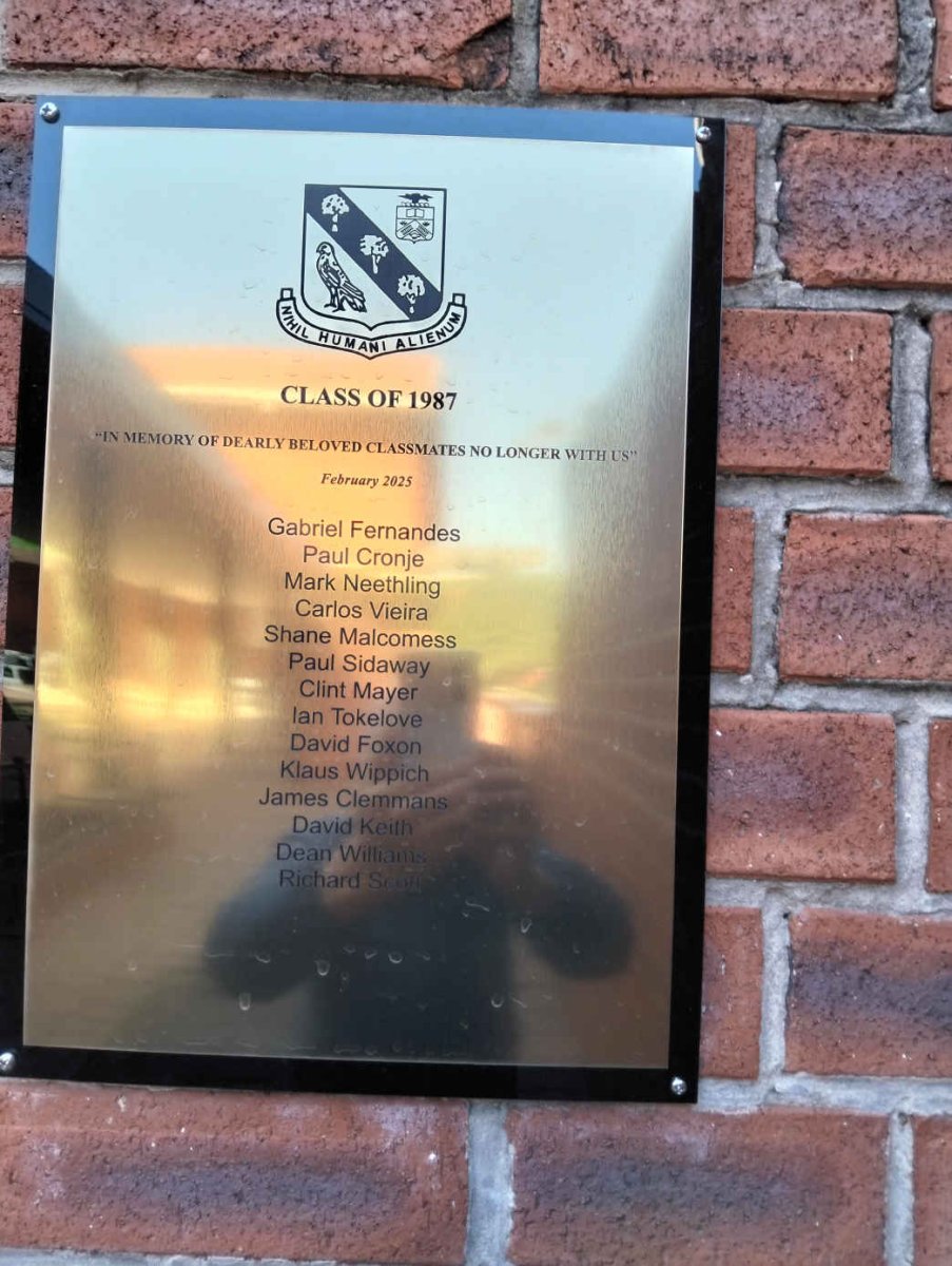 10. Class of 1987 - Beloved classmates no longer with us.