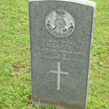KGOSIETSILE K. -1944