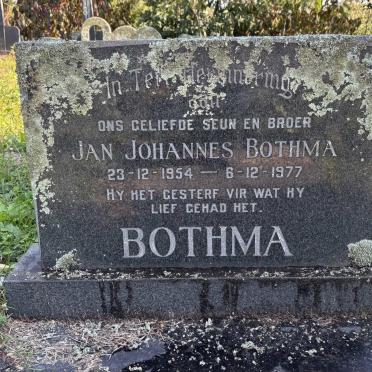 BOTHMA Jan Johannes 1954-1977