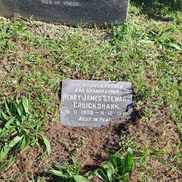 CRUICKSHANK Henry James Stewart 1905-1979 & Lydia Jacoba 1923-1968 _2
