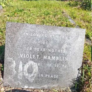 HAMBLIN Violet 1886-1974