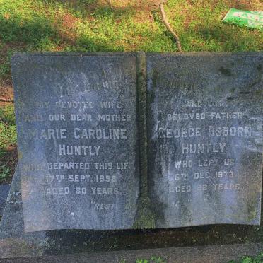 HUNTLY George Osborne -1973 & Marie Caroline -1958