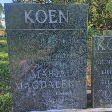 KOEN Maria Magdalena 1948-1998 :: KOEN Corne 1993-1998