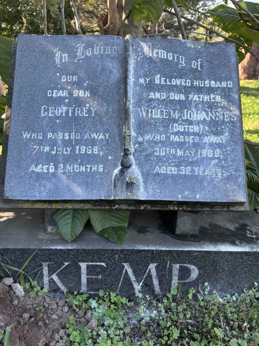KEMP Willem Johannes -1969 :: KEMP Geoffrey -1968