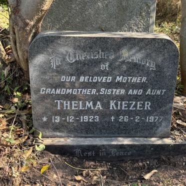 KIEZER Thelma 1923-1977