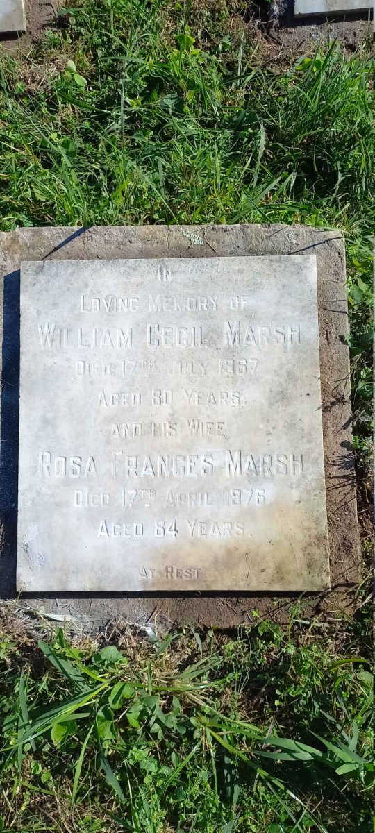 MARSH William Cecil -1967 & Rosa Frances -1976