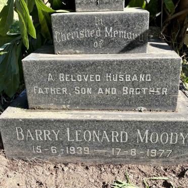 MOODY Barry Leonard 1939-1977