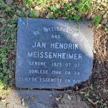 MEISSENHEIMER Jan Hendrik 1925-1986