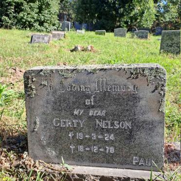 NELSON Gerty 1924-1970
