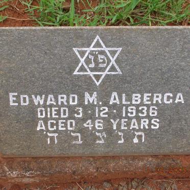 ALBERGA Edward M. -1936