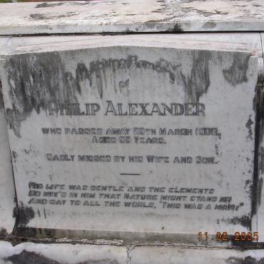ALEXANDER Philip -1936