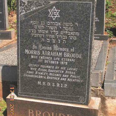 BROUDE Morris Abraham -1979