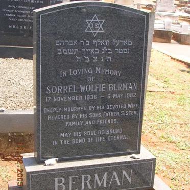 BERMAN Sorrel Wolfie 1936-1982