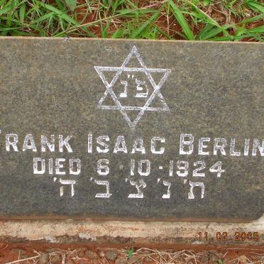 BERLIN Frank Isaac -1924