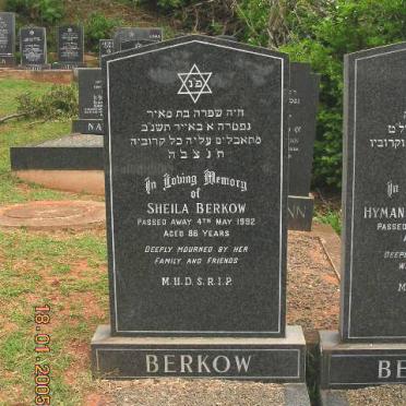 BERKOW Sheila -1992